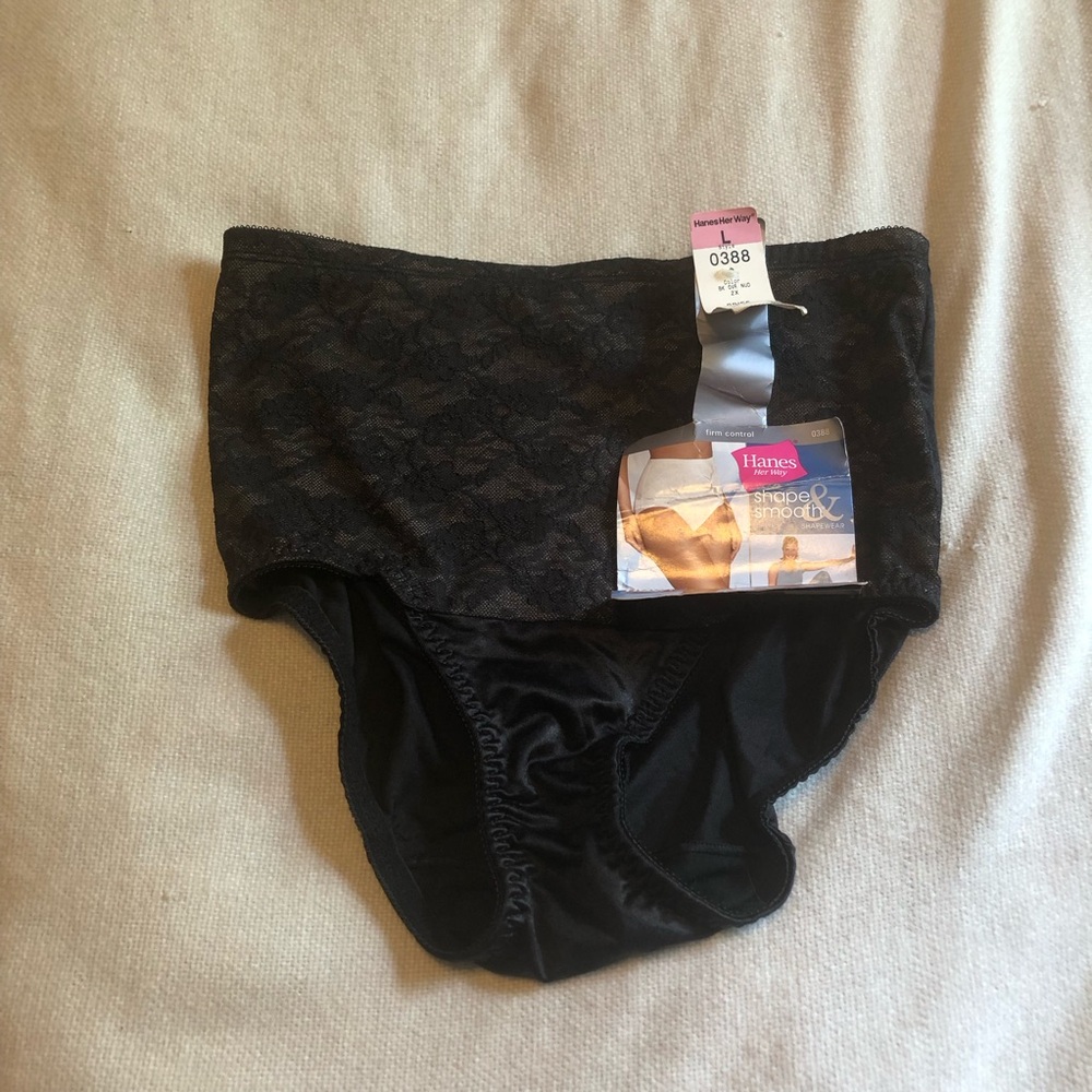 Vintage Hanes Shapewear briefs size L NWT